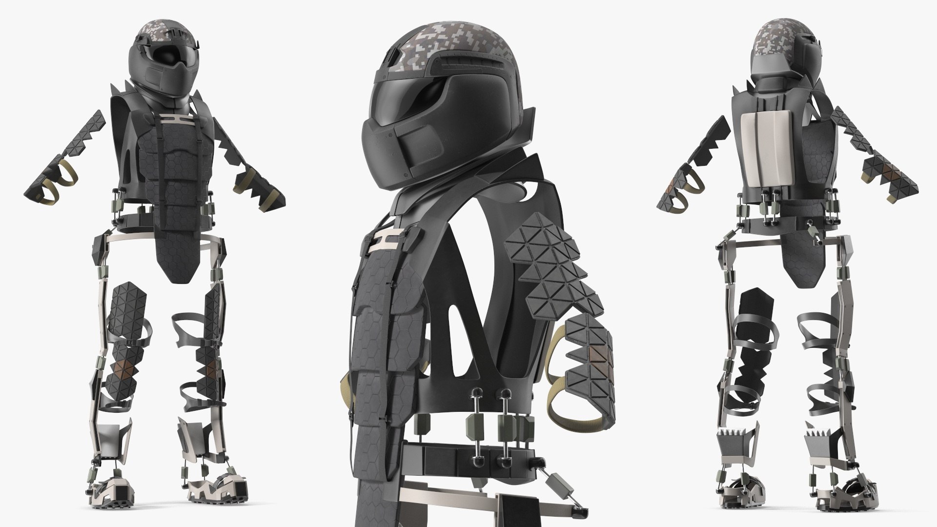 Ratnik 3 Powered Exoskeleton Frame With Helmet 3D Model - TurboSquid ...