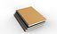 Notebook Model 3D Low-poly