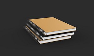 Notebook Low-poly 3D model