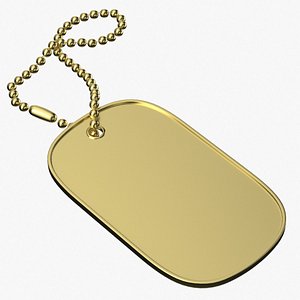 3D Dog Tag 03 model
