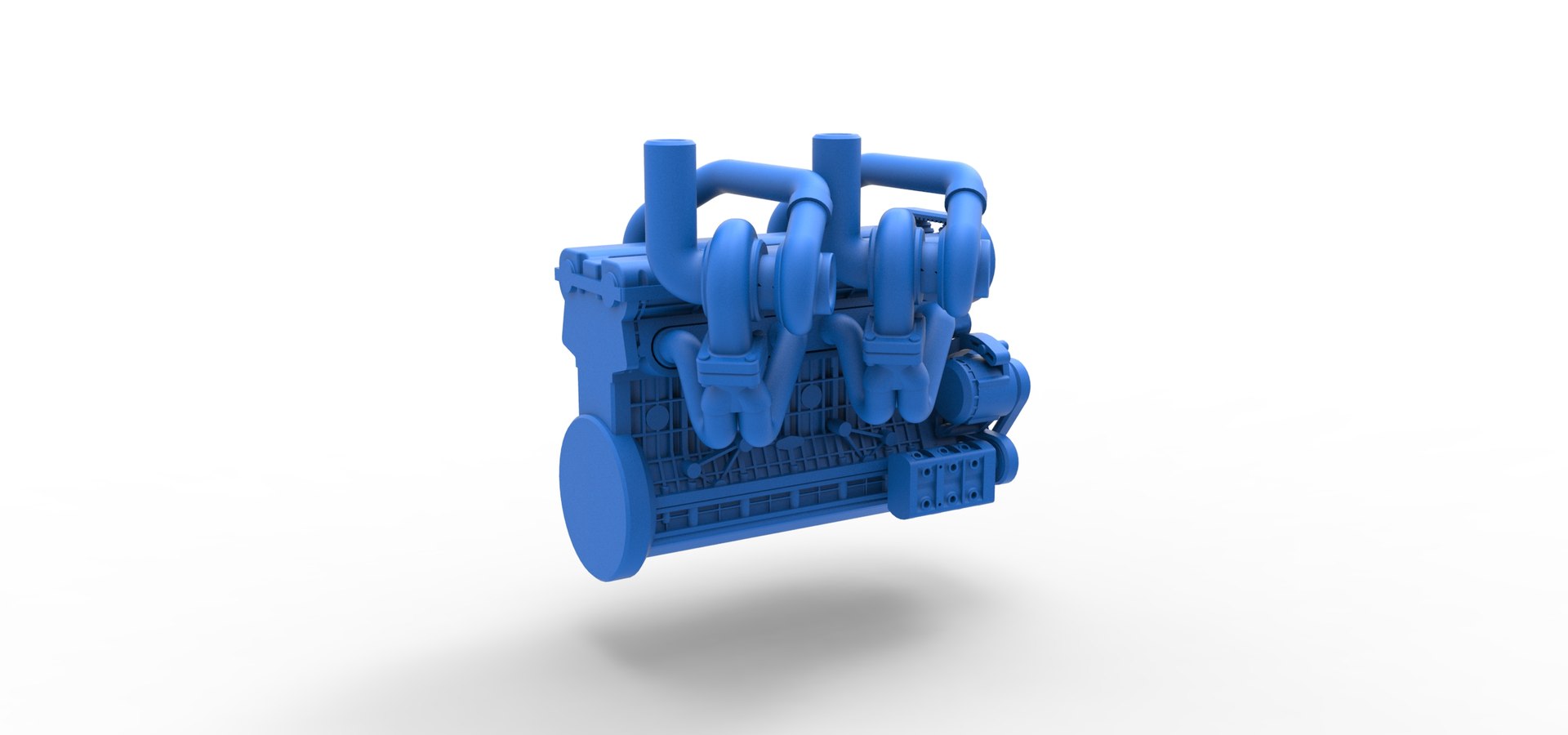 Diecast Twin Turbo Straight-six Engine Version 2 Scale 1 To 25 3D Model ...