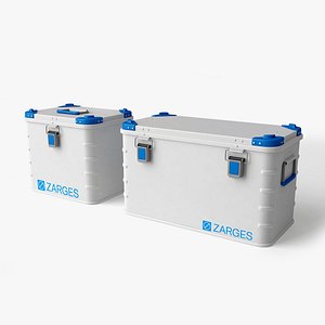 Zarges aluminium boxes 3D model