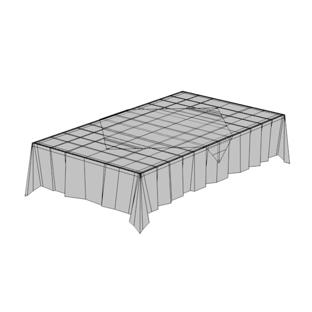 Square Tablecloth Fbx