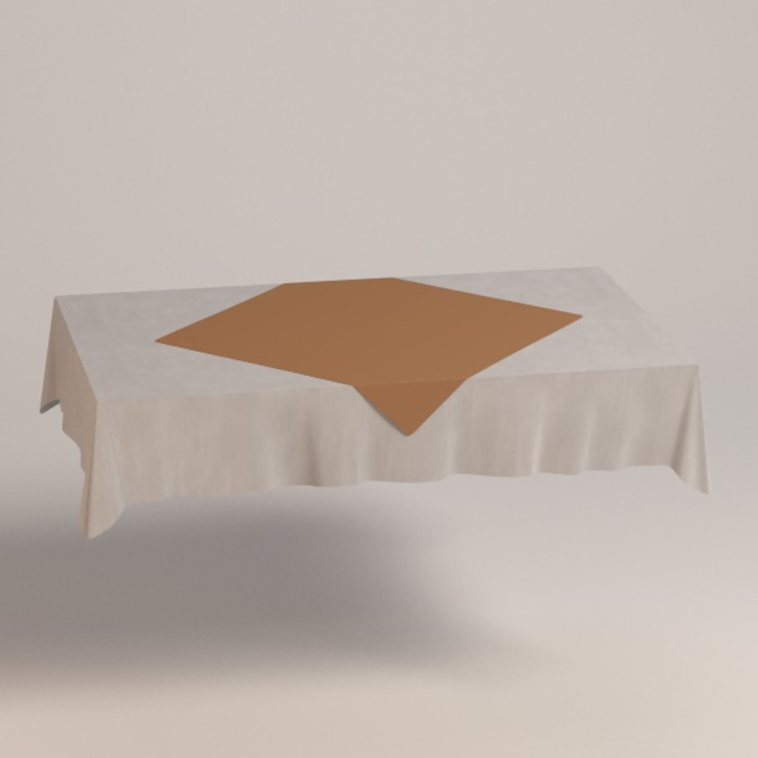 Square Tablecloth Fbx