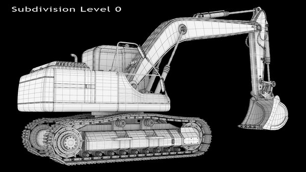 3D x excavator pbr model - TurboSquid 1550329