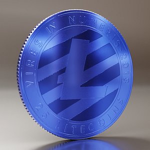 Premium Litecoin LTC PBR 4K Textured Low-poly 3D model Low-poly 3D model model