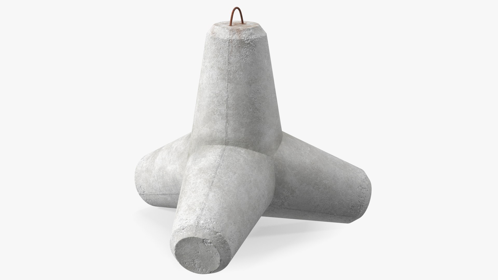 Tetrapod Coastal Protection Concrete Block 3D model preview