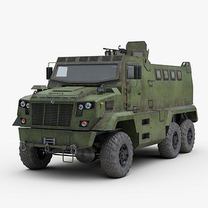 3D ukrainian kraz fiona armored truck model