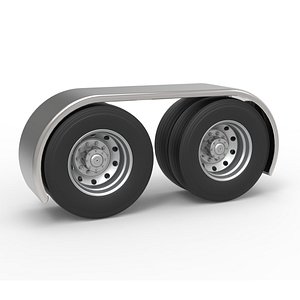 Semi truck Rear fenders Set 2 Scale 1 to 25 3D model