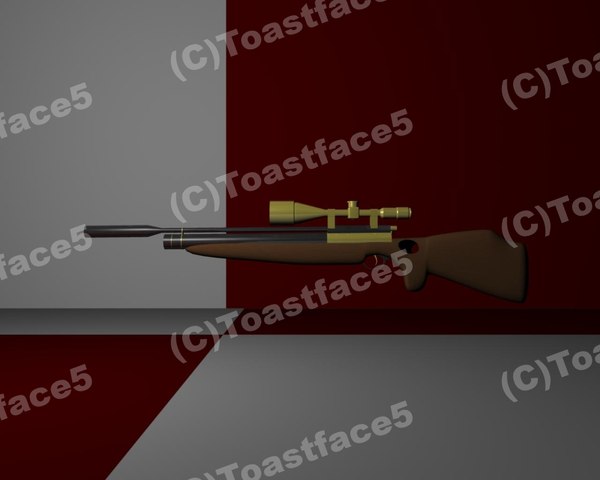 3D Maya Sniper Rifle Air