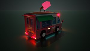 Voxel ice cream truck