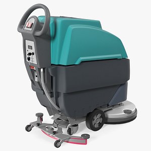 Professional Floor Cleaning Machine Turquoise 3D