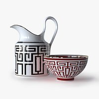 RICHARD GINORI CUP AND JAR SET