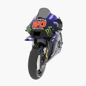 3D model Fabio Quartararo Yamaha YZR-M1 2021 MotoGP
