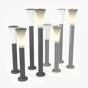 3d slv alpa cone bollard model