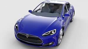 Tesla Model S with interior rev