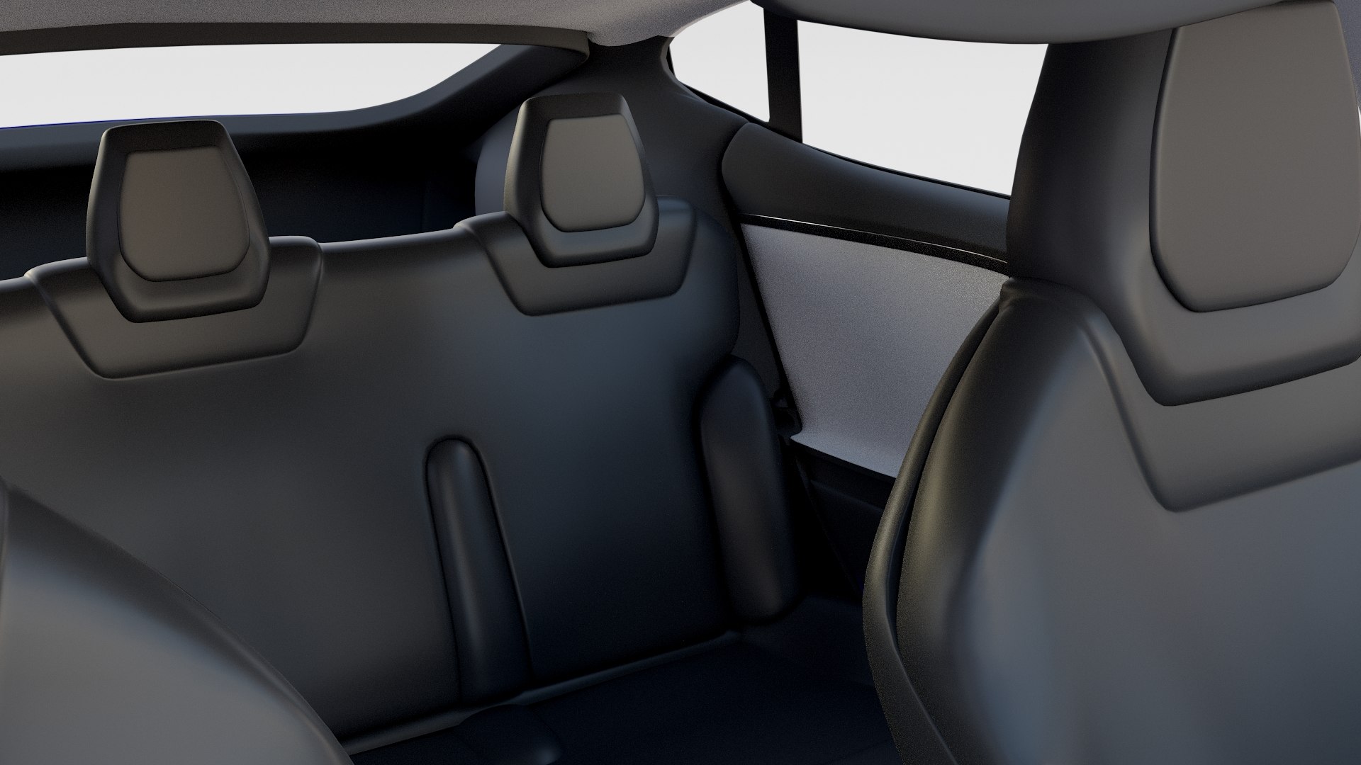 3d Model Tesla S Interior Modeled