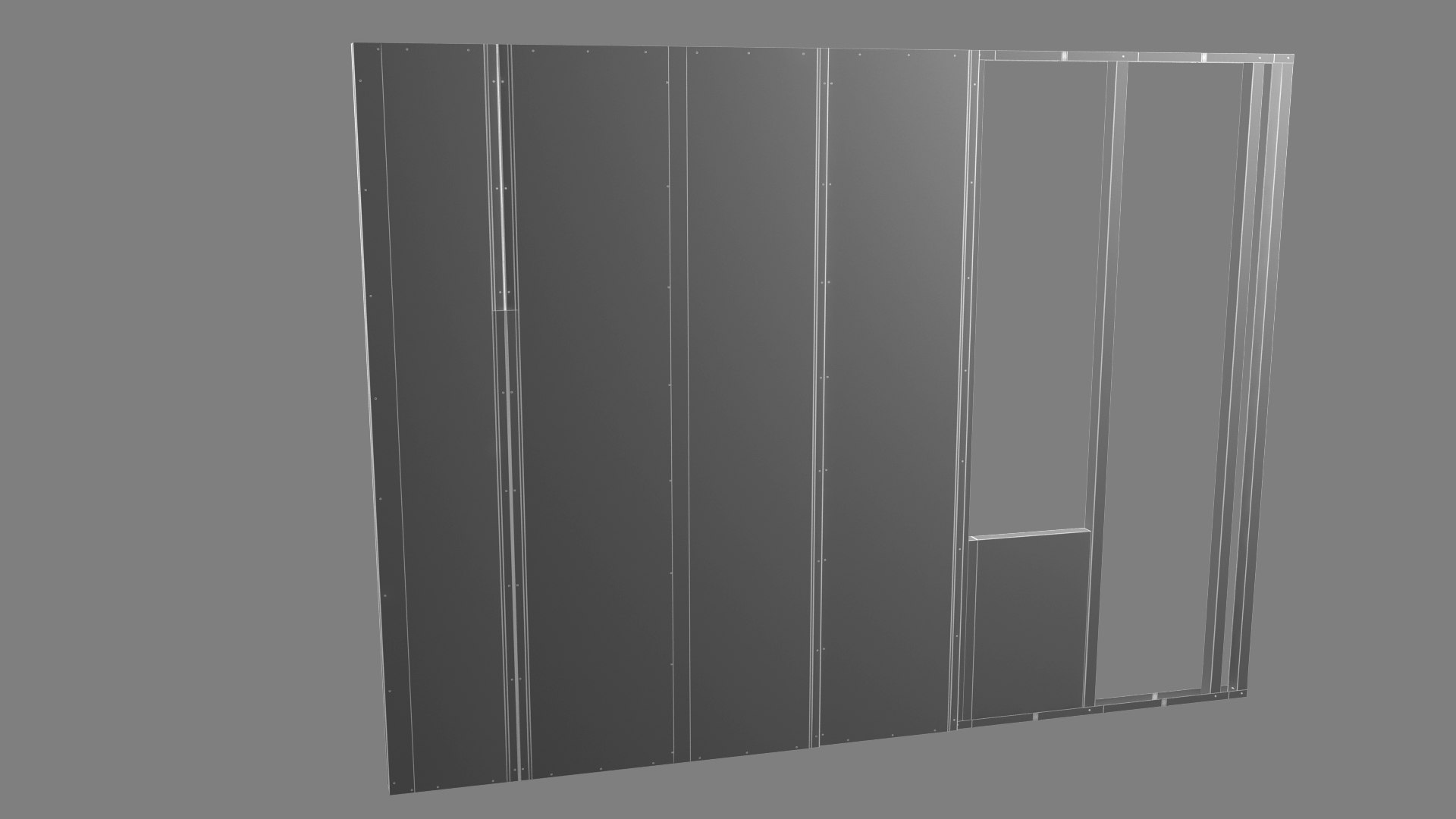 3D Model Gypsum Wall - TurboSquid 2013504