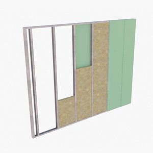 3D model Gypsum Wall