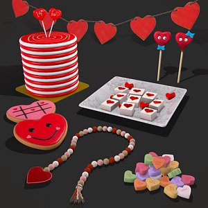 Valentines Decorations Version Two 3D model