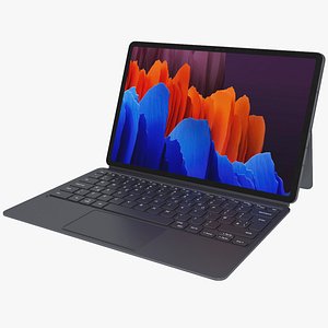 Samsung Galaxy Tab S7 Plus with Keyboard and S-Pen All Colors Rigged