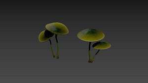 3D Low Poly Mushrooms Pack - Game Ready 3D Models