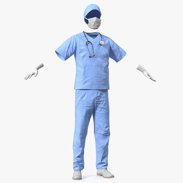 modelo 3d Disfraz de Doctor Azul - TurboSquid 2136264