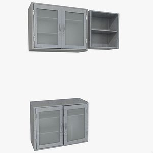 3d medical metal cabinet