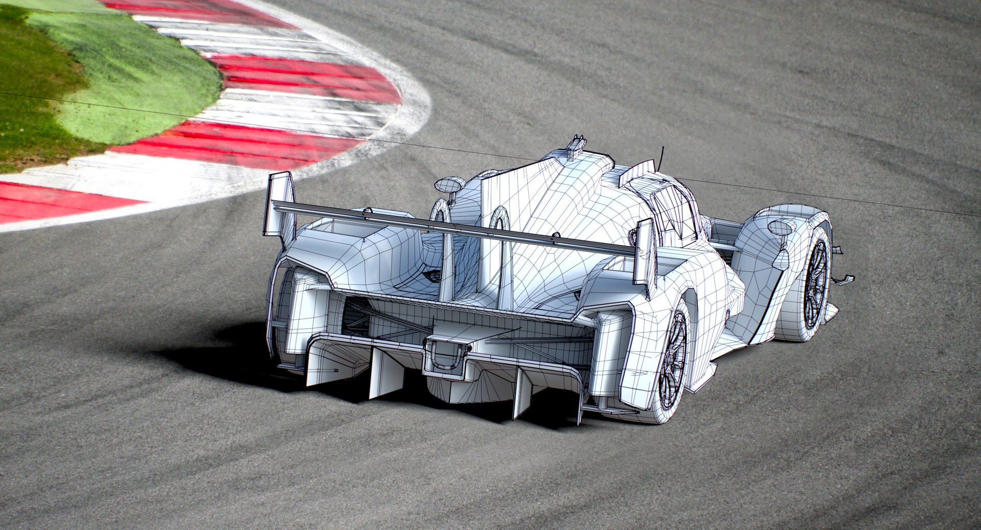 3D Toyota GR010 Hybrid LMH Hypercar WEC Season 2023 White Mockup model ...