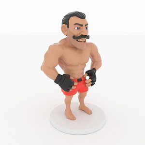 3ds max miniature boxing champion