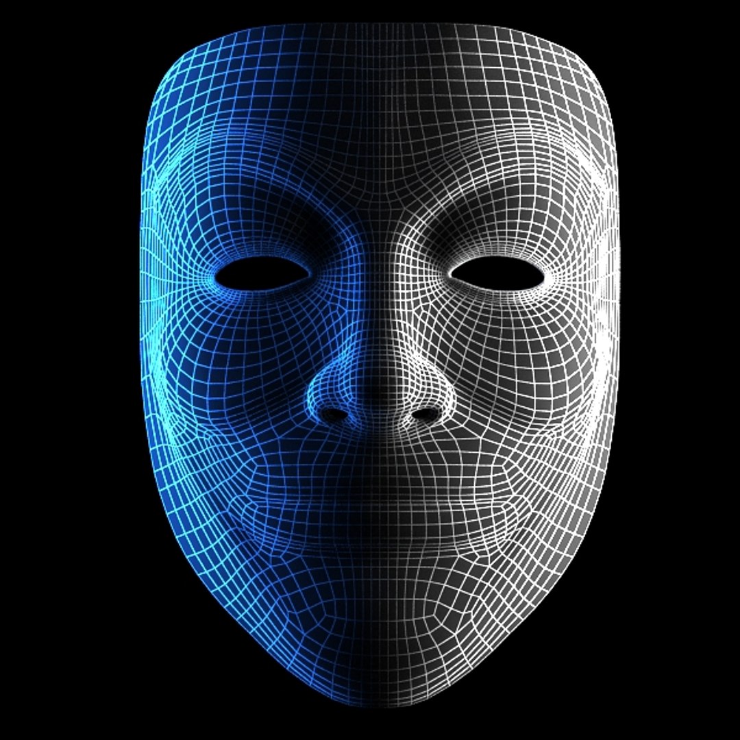 3d Model Anonymous Mask