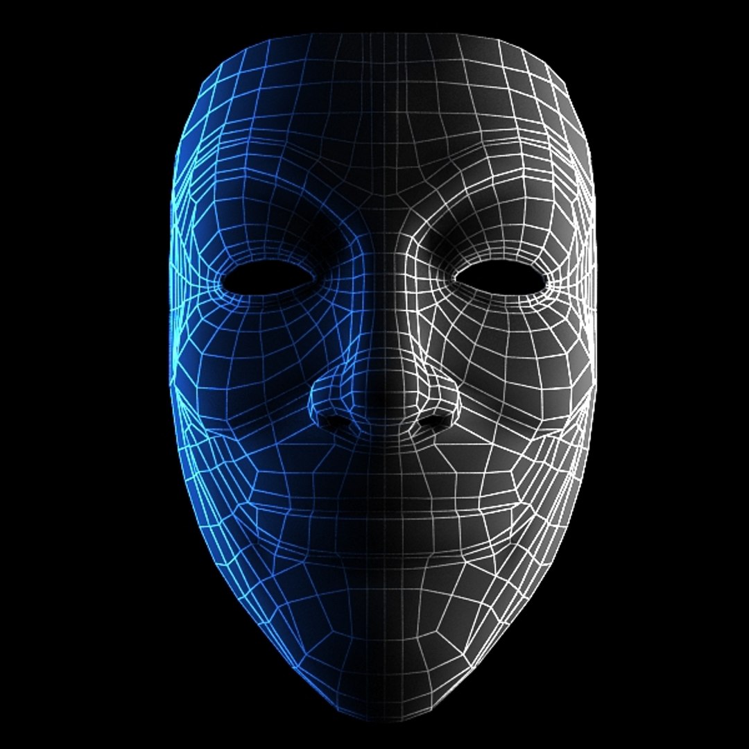 3d Model Anonymous Mask