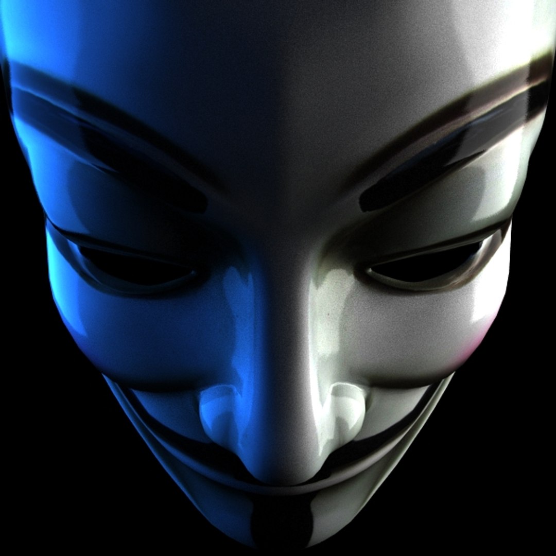 3d Model Anonymous Mask