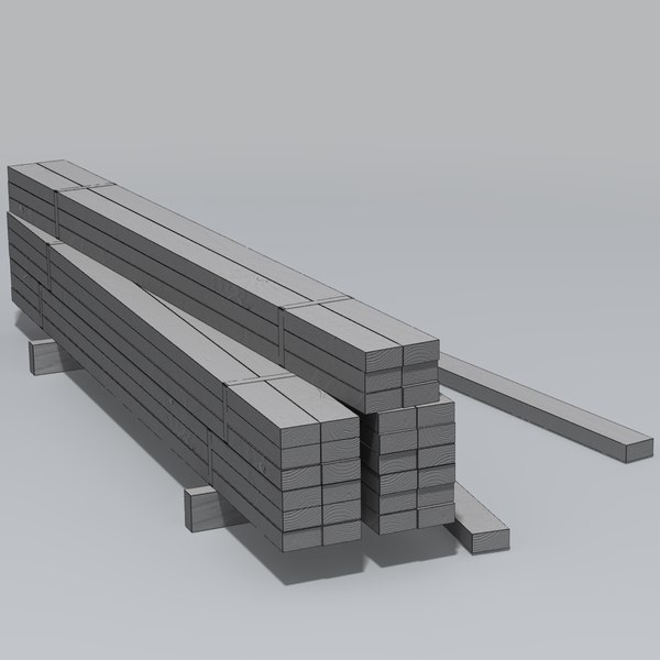 3d model shipment timber