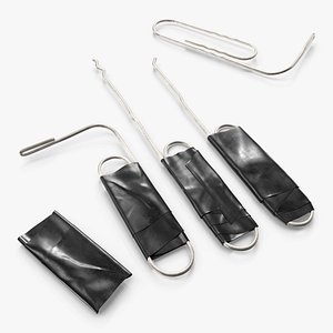 Paperclip Lock Pick Tool Metal Black