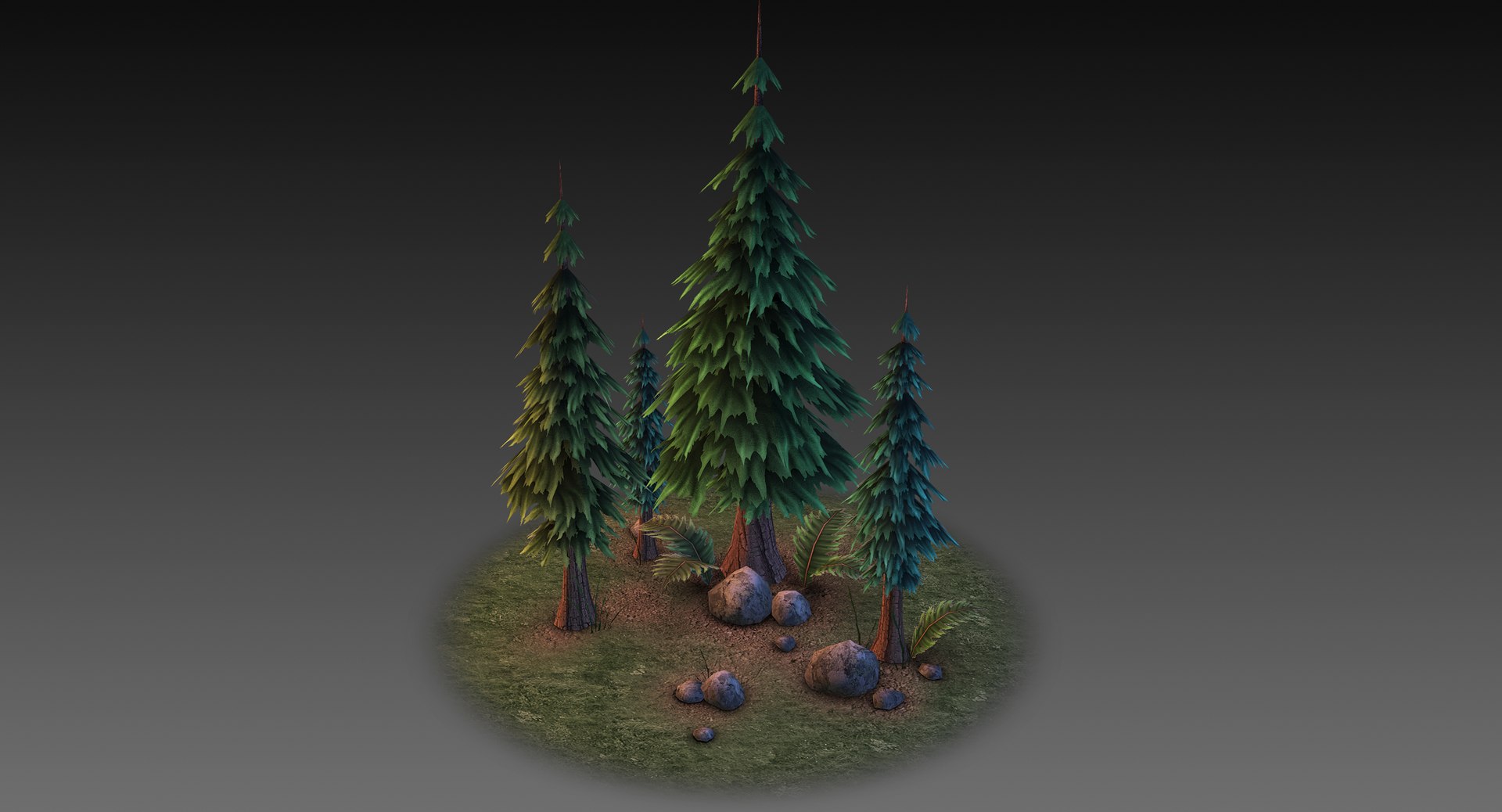 3D Model Ready Forest - TurboSquid 1534055