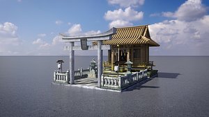 JapanShrineTemple 3D model