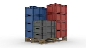 3D model Euronorm boxes