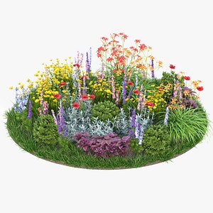 3D Flowerbed 9