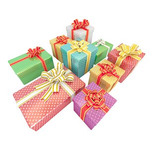 gifts interior set 3d max