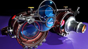 3D Steampunk Goggles