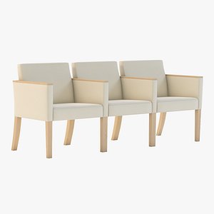 Photorealistic Nemschoff Brava Multiple Seating 862-33C