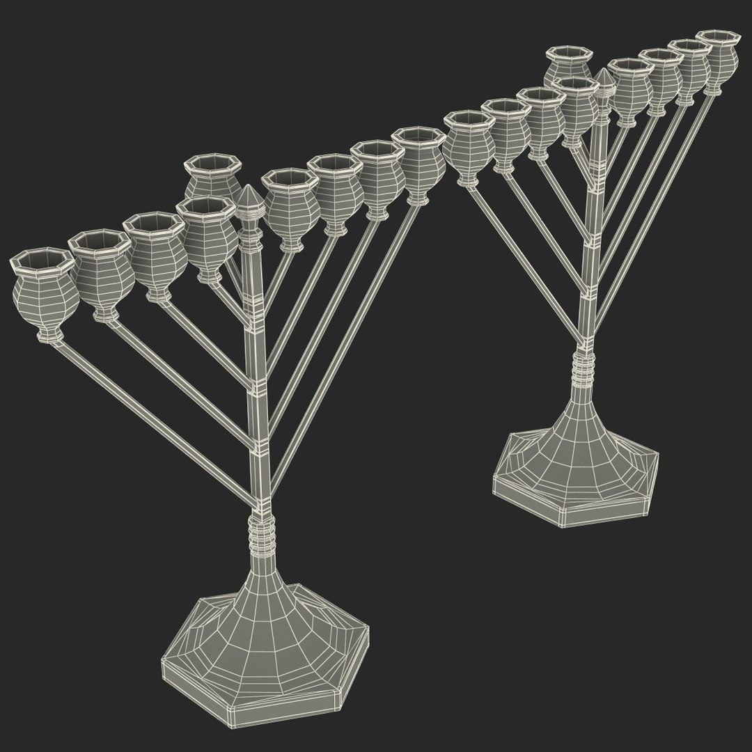 menorah 02 3d model