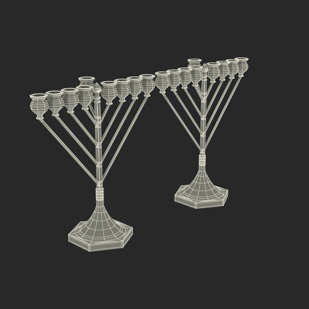Menorah 02 3d Model