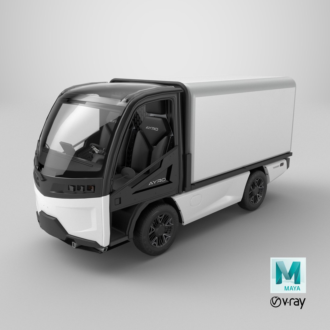 3D AYRO Vanish Electric Mini Box Truck model https://p.turbosquid.com/ts-thumb/gA/JviGkf/ts/stemcell_maya_vray_render/png/1710885672/1920x1080/fit_q87/d3e1ae0bc200b39644c085aa13f06a09280c4299/stemcell_maya_vray_render.jpg
