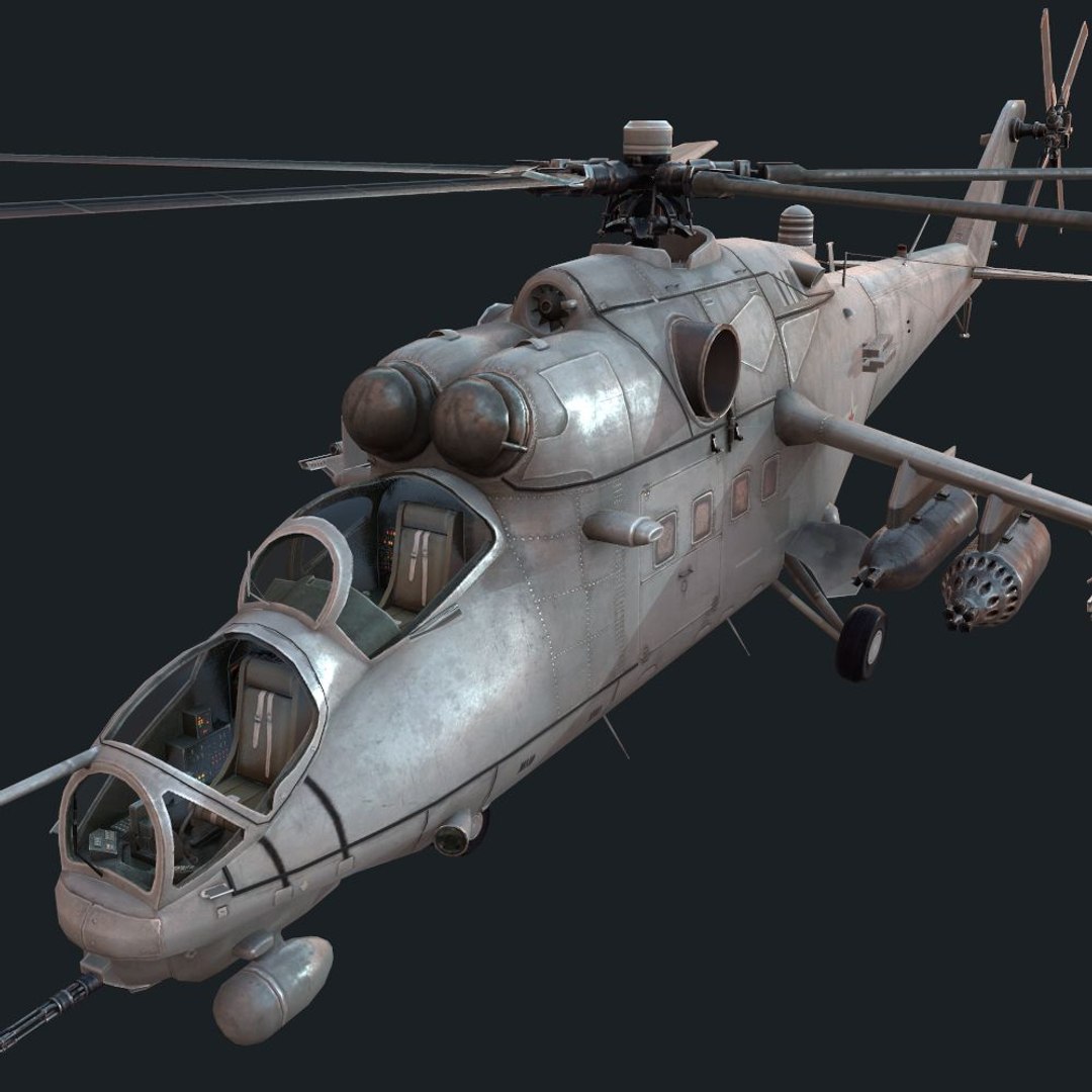 3D Model Mi-35m Helicopter Attack - TurboSquid 1539438