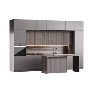 3D model Modern kitchen 11