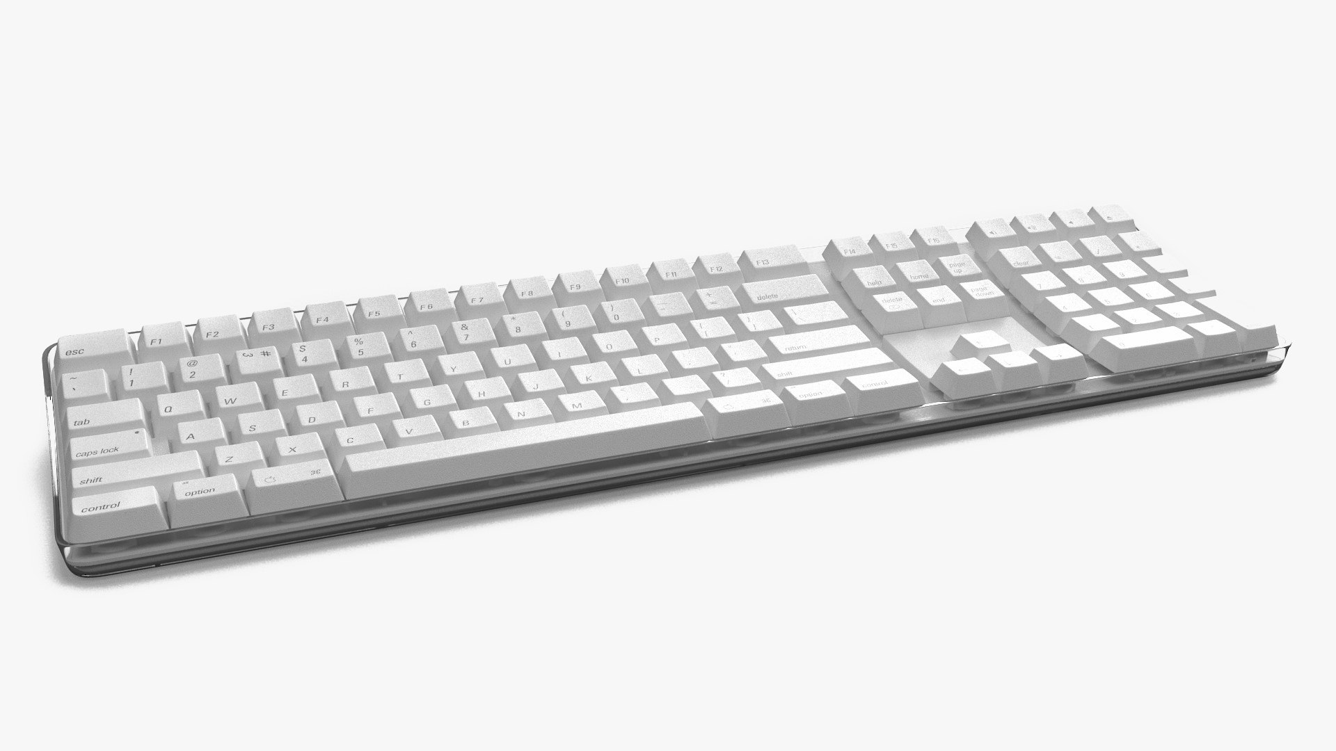 Apple Wireless Computer Keyboard 3D model preview
