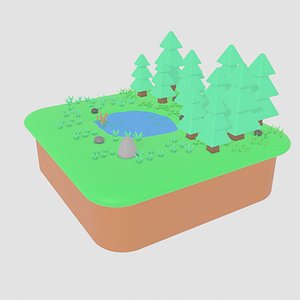 3D island