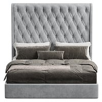 ESMERALDA BED by Vienna light grey